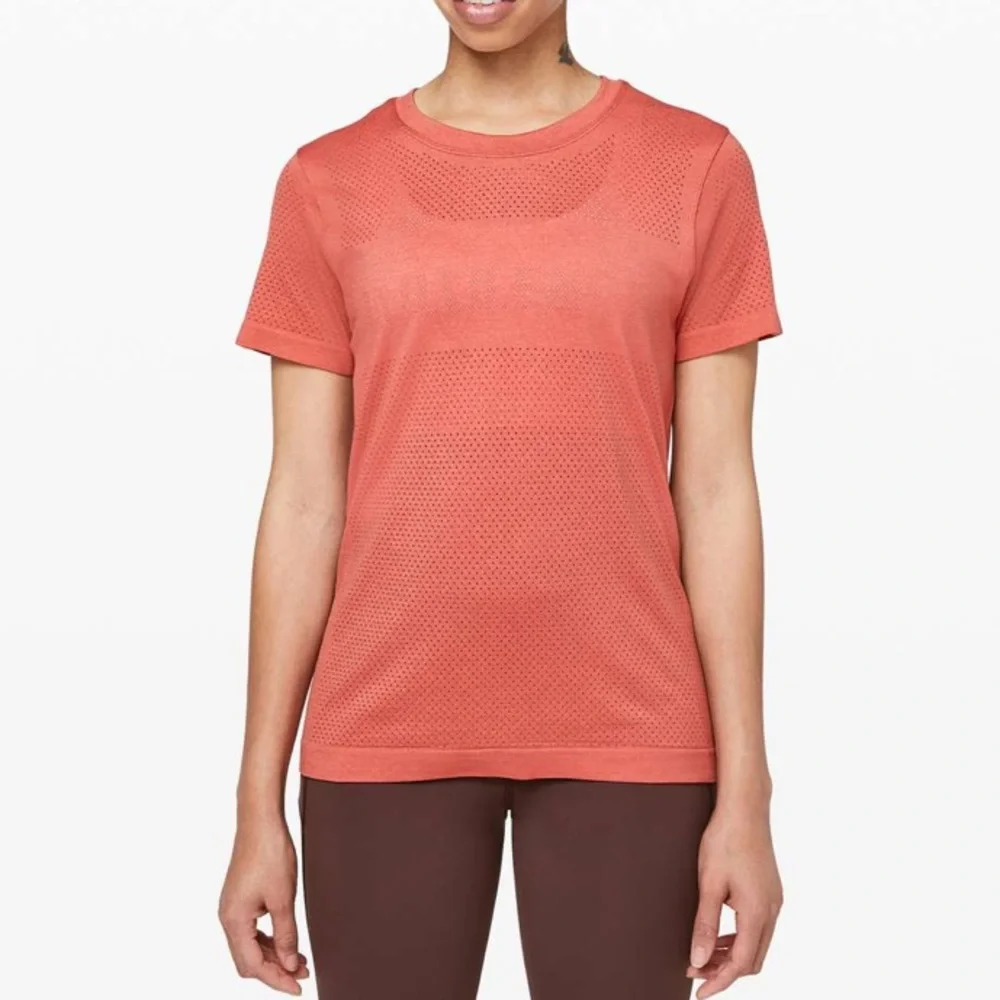 Lululemon Breeze By Short Sleeve T Shirt Rustic Coral Women’s Size 6